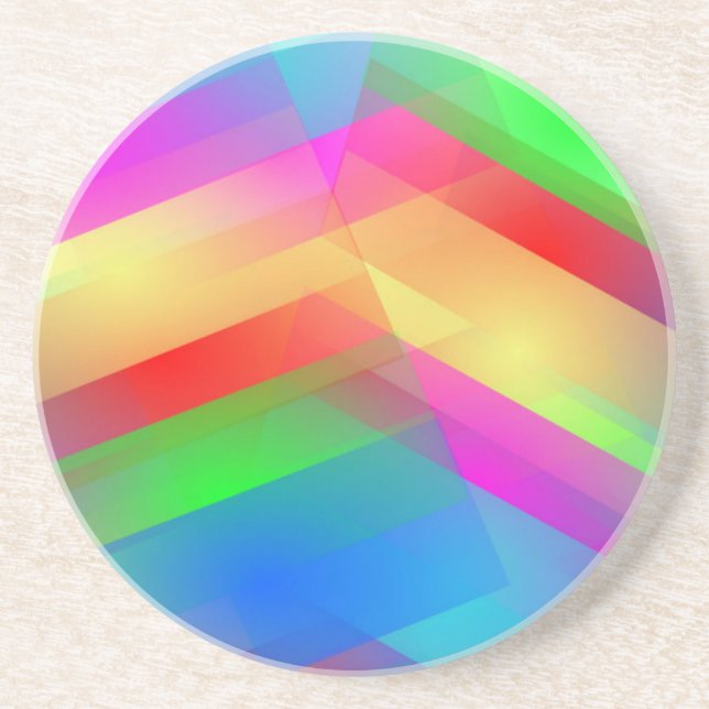 abstract pastels sandstone coaster (Front)