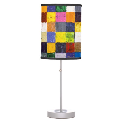 Abstract Patchwork Table Lamp