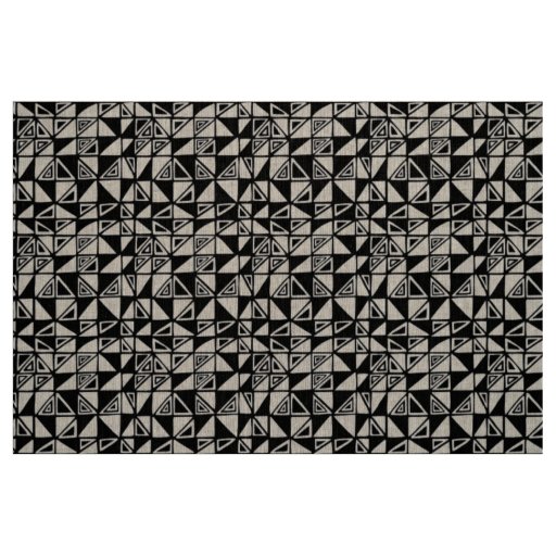 Abstract Pattern 051115 - Black Fabric