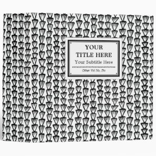 Abstract Pattern 070515 - Black and White Binder