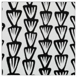 Abstract Pattern 070515 - Black and White Fabric