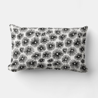 Abstract Pattern 101115 - Black Lumbar Pillow