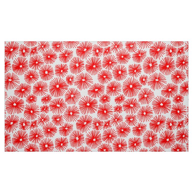 Abstract Pattern 101115 - Red Fabric (Fat Quarter)