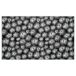 Abstract Pattern 101115 - White on Black Fabric