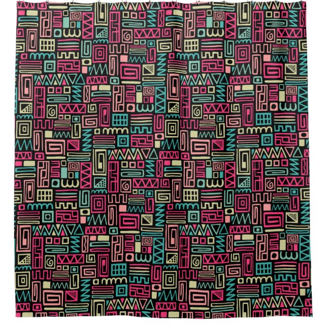 Abstract Pattern 110122 - Colors 01 Shower Curtain (Front)
