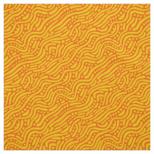 Abstract Pattern 110523 - Amber and Orange Fabric
