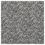 Abstract Pattern 110523 - Black and White Fabric