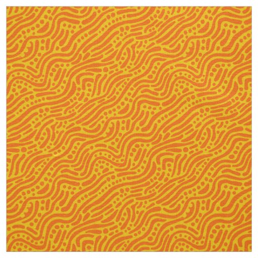 Abstract Pattern 110523 - Orange and Amber Fabric