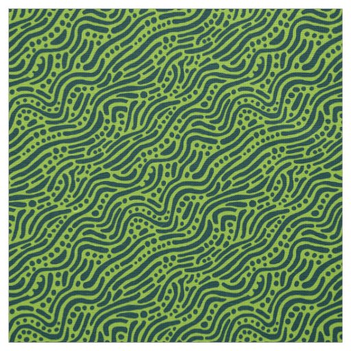 Abstract Pattern 110523 - Shades of Green v2 Fabric