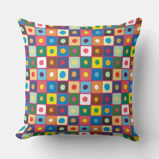 Abstract Pattern 220524 (Large Pattern) Throw Pillow (Front)