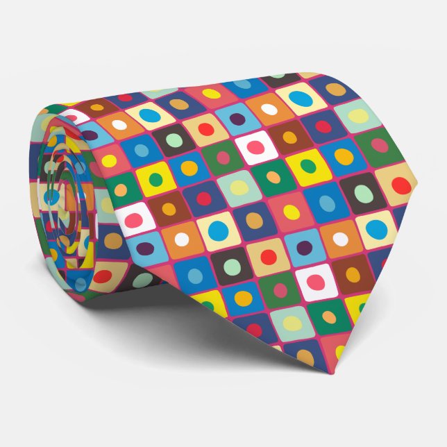 Abstract Pattern 220524 Neck Tie (Rolled)