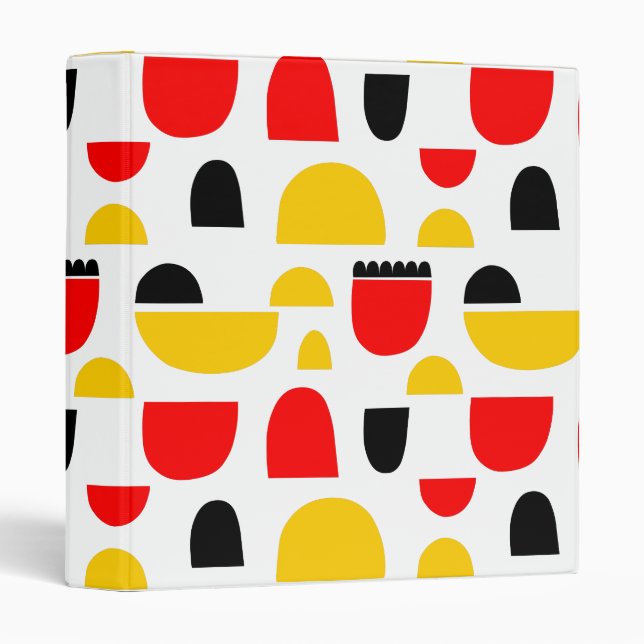 Abstract Pattern 280515 3 Ring Binder (Front/Spine)