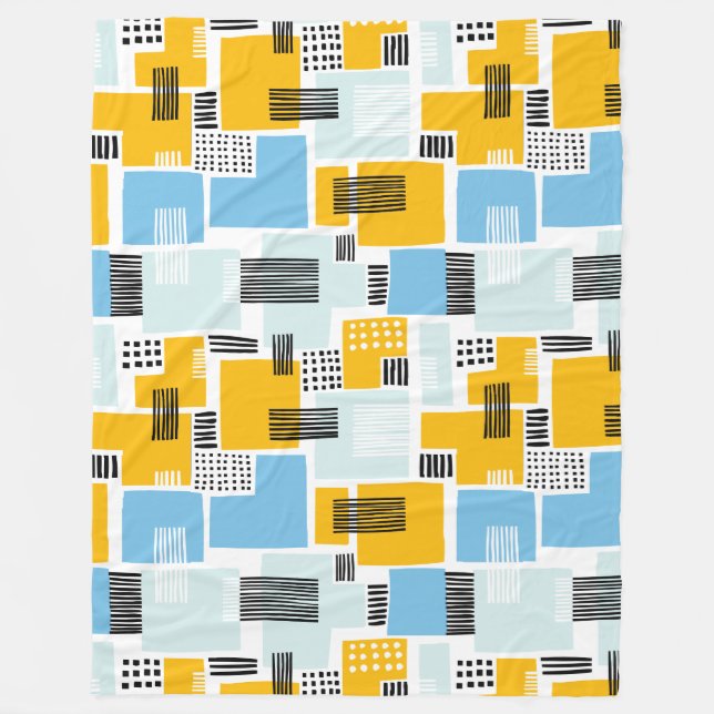 Abstract Pattern 280817 - Colors 01 Fleece Blanket (Front)