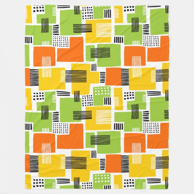 Abstract Pattern 280817 - Colors 02 Fleece Blanket (Front)