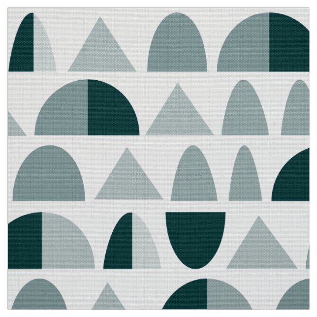 Abstract Pattern 290721 - Monochromatic Green Fabric (Swatch)