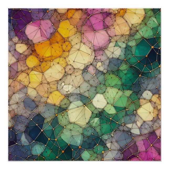 Abstract Pattern 3 - AI - Artwork Poster (Front)