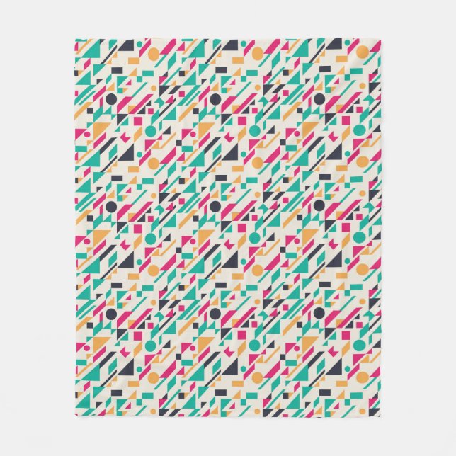 Abstract pattern 3 fleece blanket (Front)