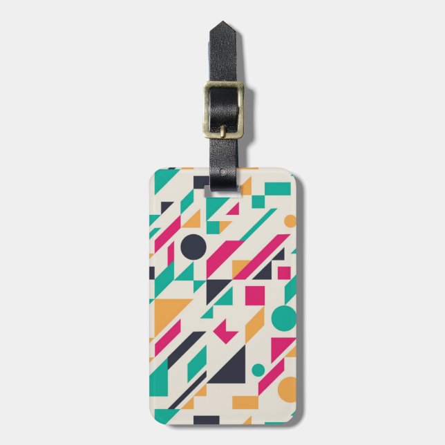 Abstract pattern 3 luggage tag (Front Vertical)