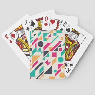 Abstract pattern 3 poker cards
