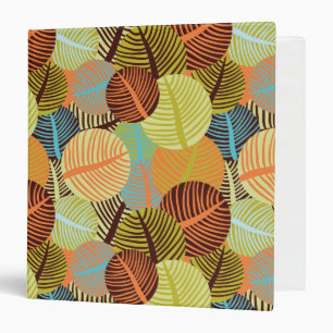 Abstract pattern 3 ring binder