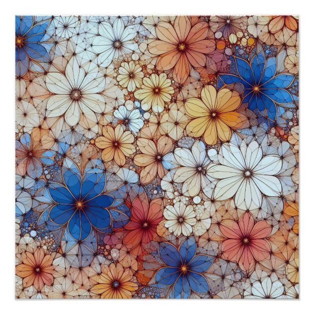 Abstract Pattern 4 - AI - Artwork Poster (Front)