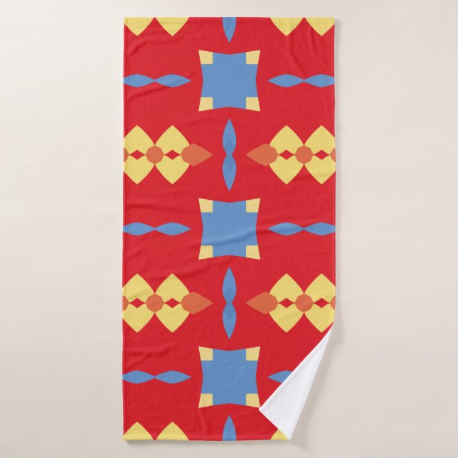 Abstract pattern. abstract,background,badge,beauty bath towel (Bath Towel)
