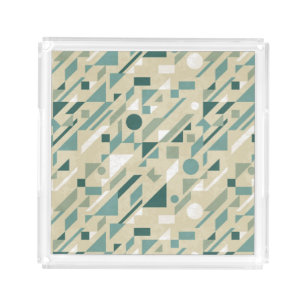 Abstract pattern acrylic tray