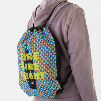 Abstract Pattern Art | Bold Comic Design Drawstring Bag