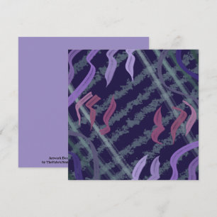 Abstract Pattern Art Of Watercolor Brushstrokes Card