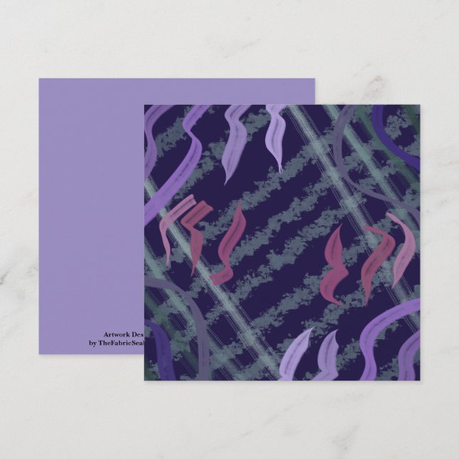Abstract Pattern Art Of Watercolor Brushstrokes Card (Front/Back)