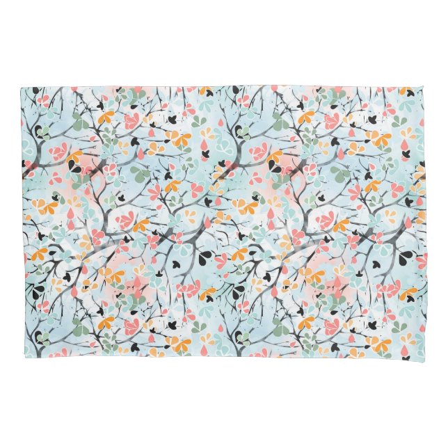 Abstract pattern  , autumn pattern pillow case (Front)