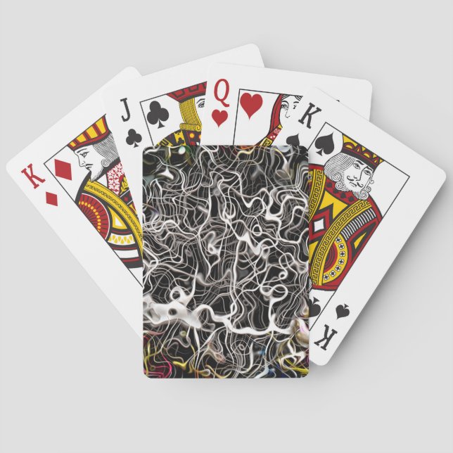 Abstract pattern backdrop texture poker cards (Back)