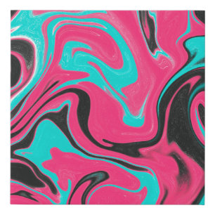 Abstract pattern background with gradient texturea faux canvas print