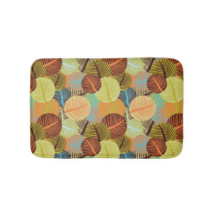 Abstract pattern bathroom mat