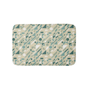 Abstract pattern bathroom mat