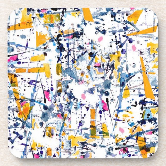 Abstract pattern beverage coaster (Front)