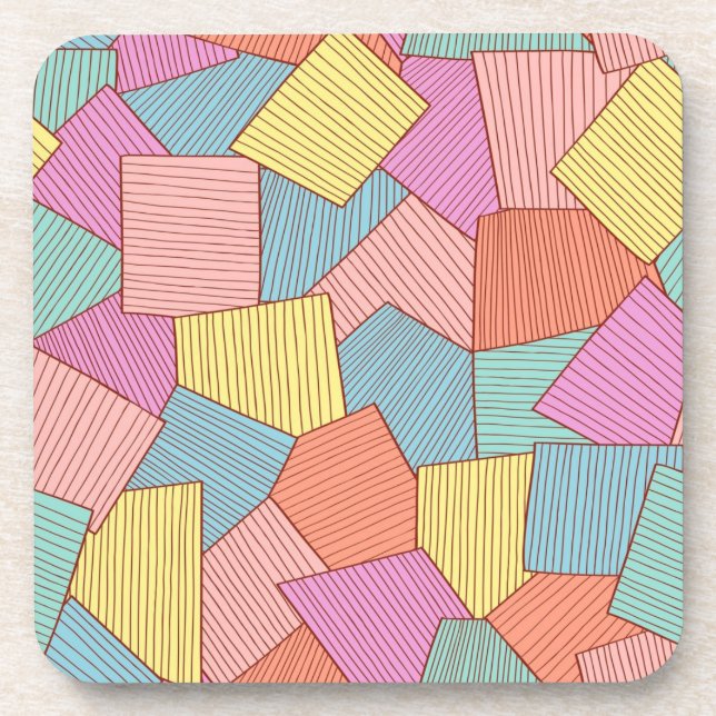 Abstract pattern beverage coaster (Front)