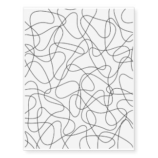 Abstract pattern - black and white. temporary tattoos
