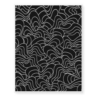 Abstract pattern - black and white. temporary tattoos