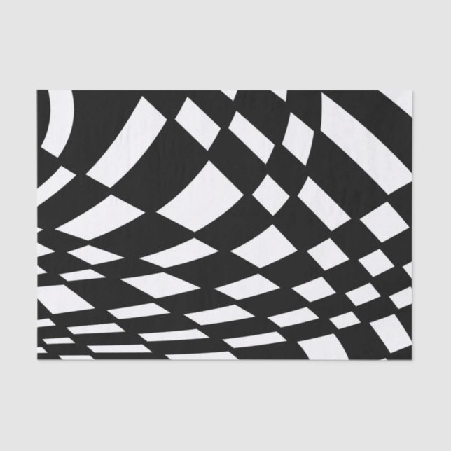 Abstract pattern - black and white. tissue paper (Front)