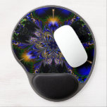 Abstract Pattern Blue Background Gel Mouse Pad at Zazzle