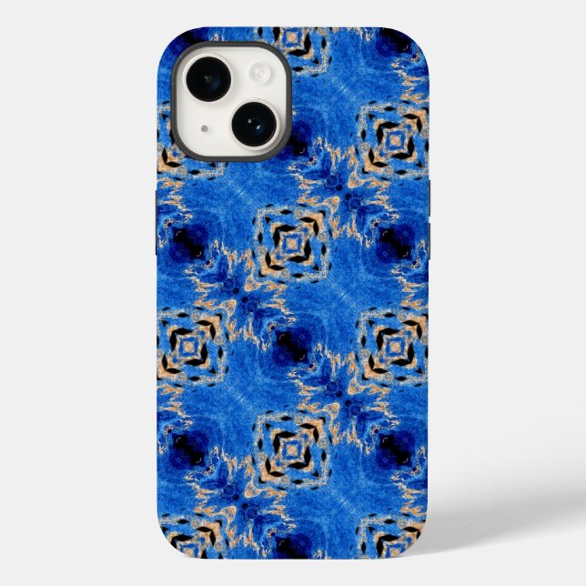 Abstract pattern, Blue Horizon, Case-Mate iPhone Case (Back)
