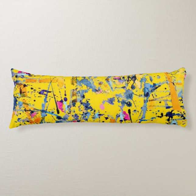 Abstract pattern body pillow (Front)