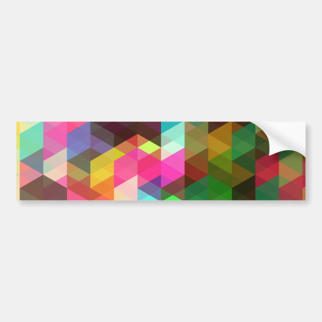Abstract Pattern Bumper Sticker (Front)