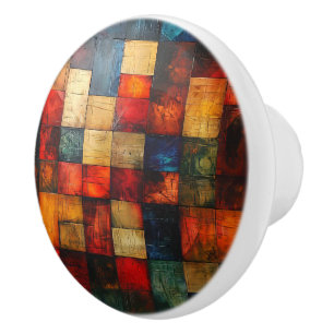 Abstract Pattern  Ceramic Knob