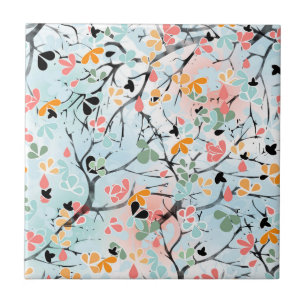 Abstract pattern ceramic tile