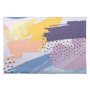 Abstract pattern cloth placemat