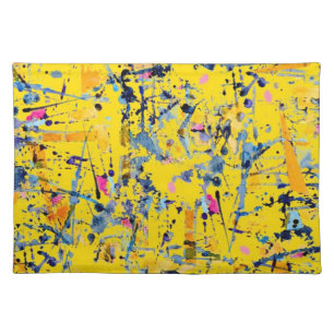 Abstract pattern cloth placemat