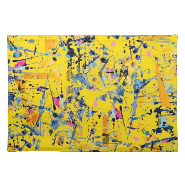 Abstract pattern cloth placemat (Front)