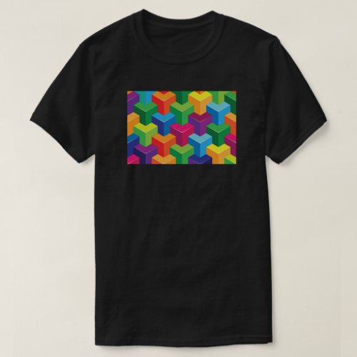 Abstract Pattern Color T_Shirts 